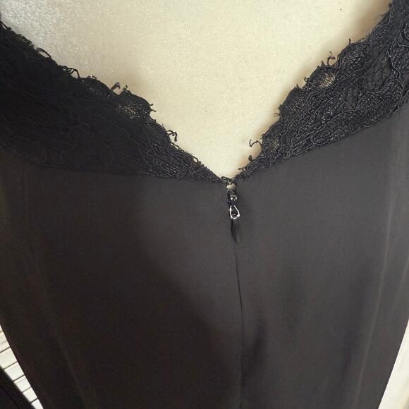 FAME and PARTNERS NWT Women's Size 10 Black Back Lace Tulip Maxi Sexy Gown Event - Picture 11 of 16